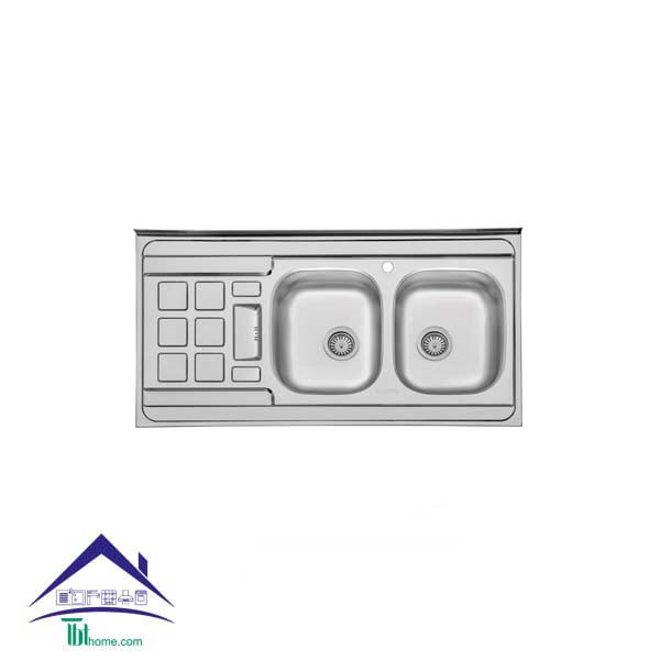 سینک ظرفشویی ایلیا استیل ۳۰۲۱ روکار